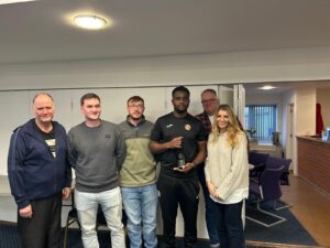 1110 Player of the match Andre Wright - Marshall's Transport Ltd